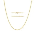thumbnail image 1 of 18k Gold Overlayed Stainless Steel Hip Hop Rope Chain Necklace, 1 of 6