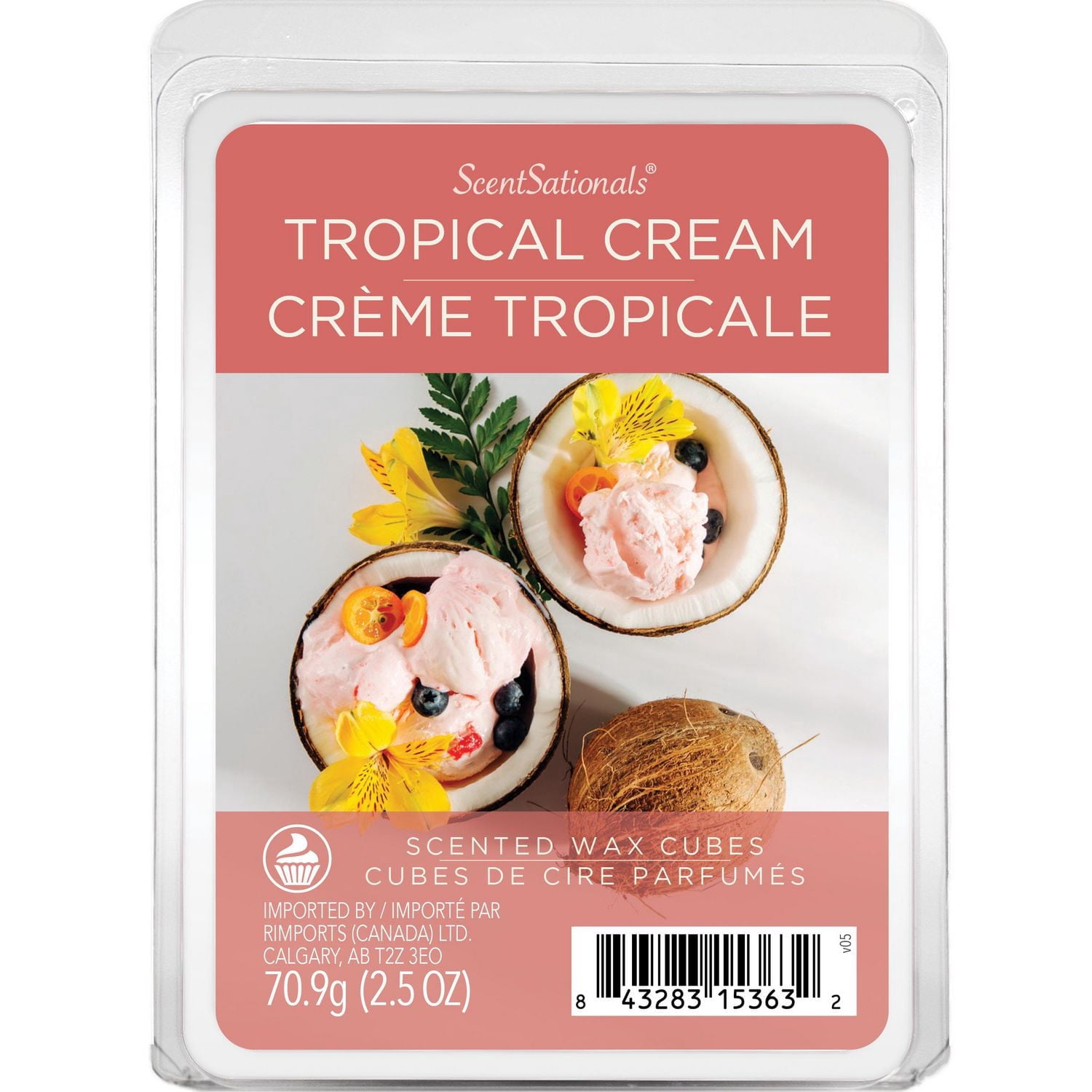 ScentSationals, Cubes de cire parfumés, Crème Tropicale