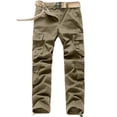 thumbnail image 1 of cllios Deals Of The Week Mens Cargo Pants Plus Size Multi Pockets Pants Work Military Trousers Running Jogger Cargo Pants, 1 of 4