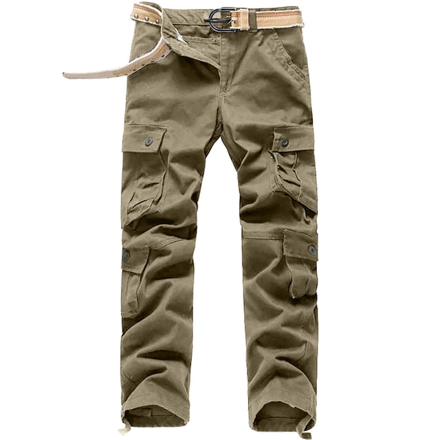 cllios Deals Of The Week Mens Cargo Pants Plus Size Multi Pockets Pants Work Military Trousers Running Jogger Cargo Pants