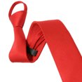 thumbnail image 4 of Cravate Rétro Étroite pour Hommes Garçons Mode et Pratique Cravate Pratique pour Mariage Fête Boîte de Nuit Mariée Robe Rouge, 4 of 7