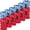 Rouge & Bleu Ciel, variante sur moobody 12 Pcs Chasubles de Soccer pour Adultes 2 Couleurs Séchage Rapide Maillots d'Équipe de Soccer Jeunes Sports Match d'Entraînement d'Équipe de Soccer Bavoirs Numérotés Gilet de Sport d'Entraînement