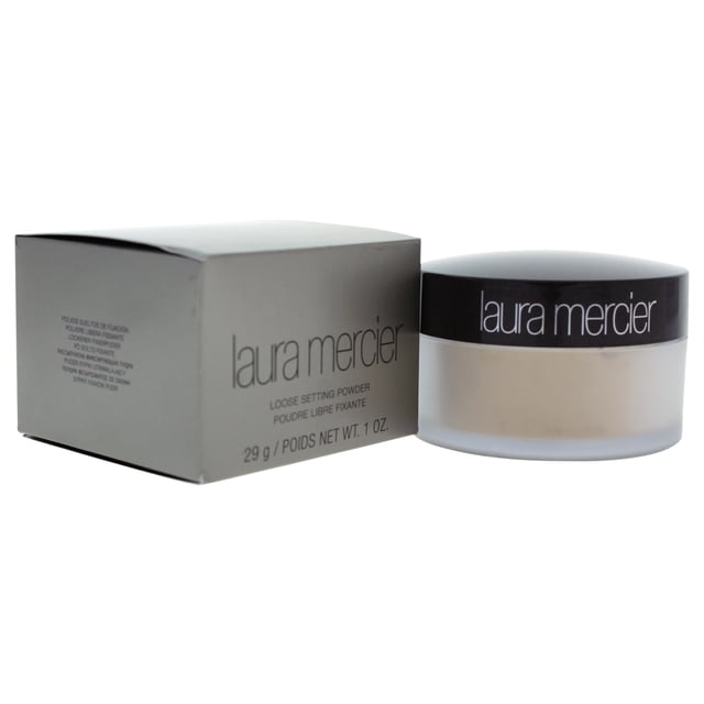 Poudre Fixatrice Libre - Translucide par Laura Mercer pour Femmes - 1 oz (28 g) Poudre Translucide Poudre Libre avec Fini Mat, Sans Huile, Longue Tenue Qui s'Estompe Uniformément pour Fixer le Maquillage jusqu'à 12 Heures avec Couvrance Légère; Contient des Vitamines C et E et Convient à Tous les types de Peau; Utilisée Souvent pour la Cuisson Ou Fixer un Cache-Cernes sous les Yeux.
