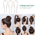 thumbnail image 3 of 3 Pcs Fourchettes en Forme de U pour Filles et Femmes en Différentes Couleurs, 3 of 9