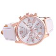thumbnail image 1 of Montre à Quartz pour Femmes en Acier Inoxydable avec Bracelet en Cuir et Aiguille, 1 of 9