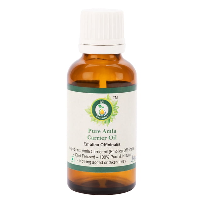 Amla Oil Emblica Officinalis Pure Natural Cold Pressed For Hair Growth Amla Hair Oil Rare Herb Series 10ml 0.338oz By R V Essential