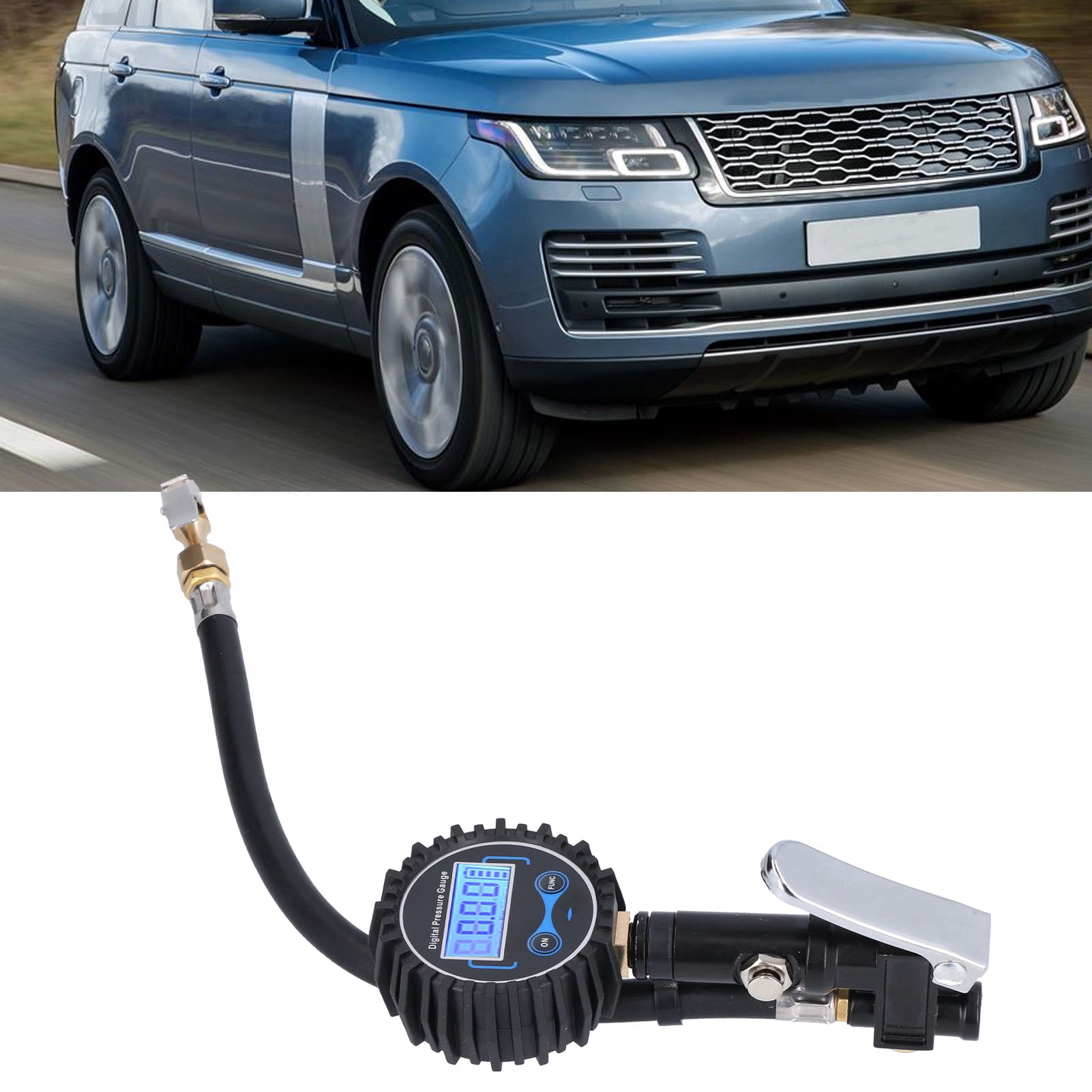 Tire Inflator Gauge, Pneumatic Tool Tyre Inflator Tester  for Cars for  for Passenger Trucks for Motorcycles