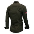 thumbnail image 3 of Men's Cotton Long Sleeve Military Button Down Shirts Cargo Work Shirt, 3 of 4