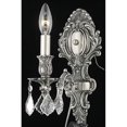 thumbnail image 2 of Elegant Lighting Monarch Traditional Pewter Wall Sconce 1 Light E12 Crystal, 2 of 2