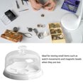 thumbnail image 4 of Plastic Watch Dust Cover with Tray, 6 Slots Anti Dust Tray Guard Accessory Storage Box Holder for Watches Screw Component Hardware Parts, Craft, Beads, Jewelry, Watch Movements, 4 of 7