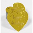 thumbnail image 2 of Inkdotpot 50 Pack Real Gold Foil Paper Tag Happy Holiday Favor Hang Tag, 2 of 6