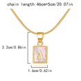 thumbnail image 2 of WIFKLSIIPG Collier Initial 26 Forme Carrée Lumineuse Collier Chaîne Alphabet 26 Collier Initial Alphabet Lumineux Or pour Femmes Filles, 2 of 3