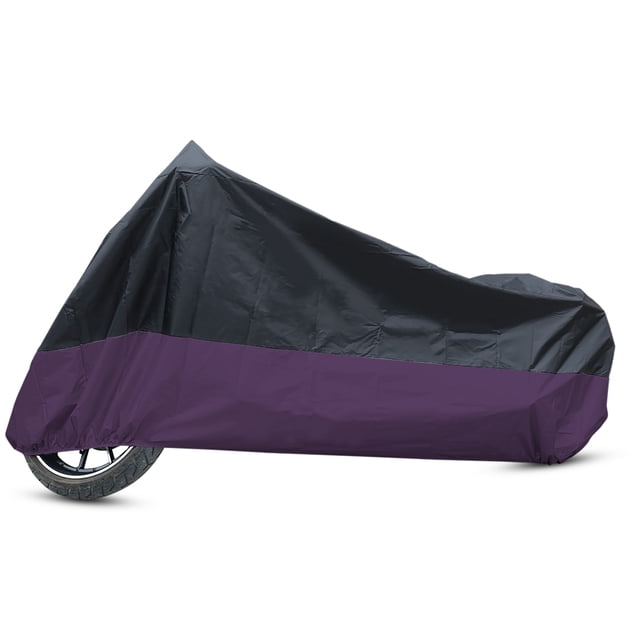 Housse de Moto REGALWOVEN Housse de Moto Scooter Imperméable Protection Extérieure 180T TTG Noir Violet