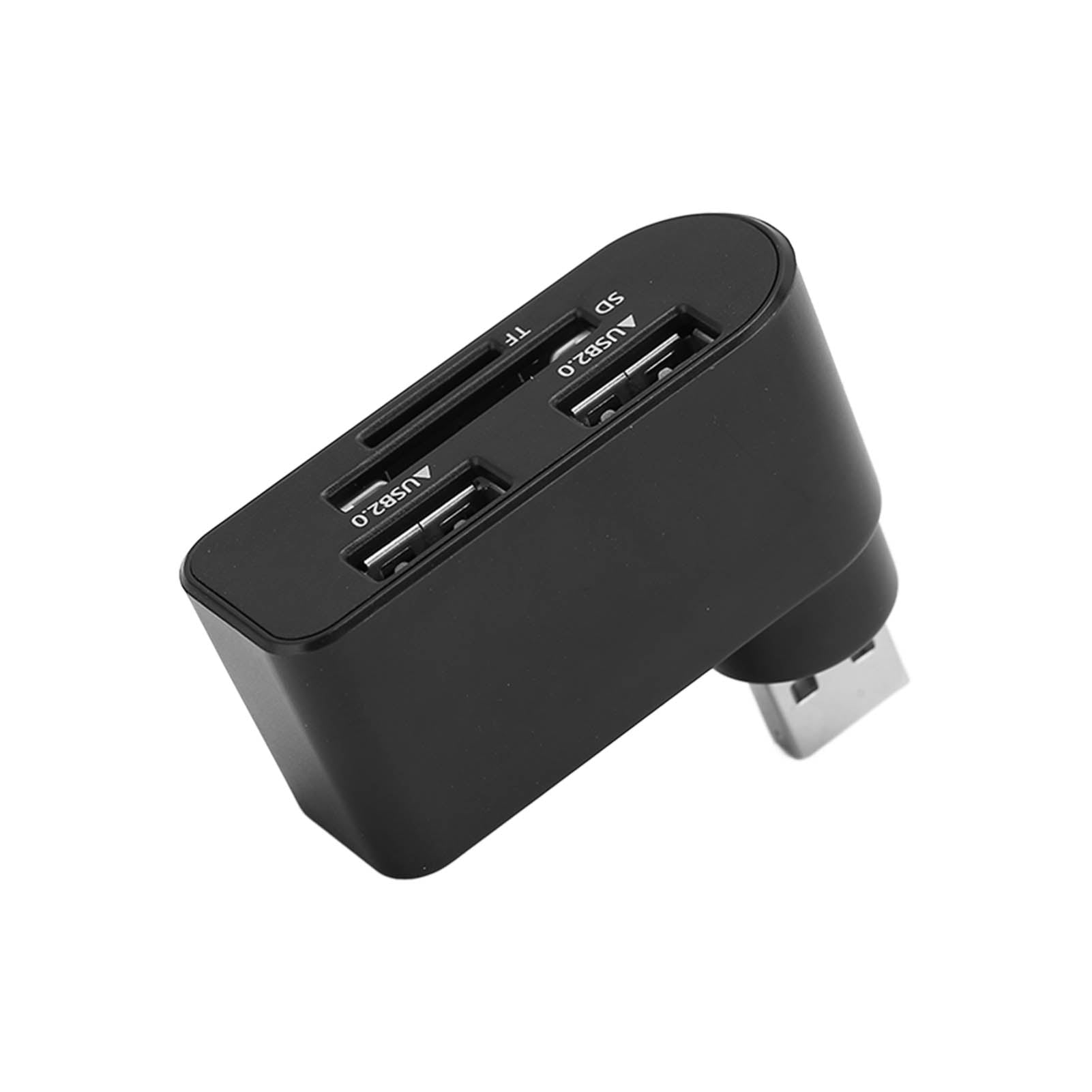 Fyydes USB Splitter,2 Port USB HUB High Speed Splitter With Memory Card Ports For Card Reader Hard Drive Camera,USB HUB With Memory Card Ports
