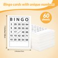 thumbnail image 4 of Bingo Game Paper Cards Game Cards 60 Faces Single Design 6 Inches (Bingo Cards Only), 4 of 10