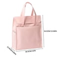 thumbnail image 3 of Gkeoshab Sac de Papeterie Chemise Dossier Sac Fourre-Tout avec Poignée Boîte Organisatrice de Documents Portable pour Format Lettre Chemise Dossier Pliable pour Maison Maison et Jardin, 3 of 7