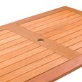 thumbnail image 4 of CorLiving Miramar Hardwood Outdoor Dining Set, 5pc, 4 of 8