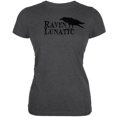 thumbnail image 1 of Halloween Raven Lunatic Dark Heather Juniors Soft T-Shirt, 1 of 1