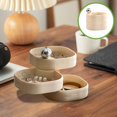 thumbnail image 1 of SLYNSHome Jewelry Organizer Plastic Jewelry Storage Box Earring Holder for Women,3-Layer Rotating Travel Jewelry Tray Case for Bracelets Rings Bracelets, 1 of 9