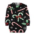 thumbnail image 3 of Ladies‘ Christmas Hoodie with Long Sleeves and Cartoon Print  featuring Pockets, 3 of 5