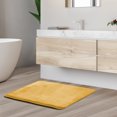 thumbnail image 1 of 1 Small Clara Clark Bath Mat Bathroom Rug - Absorbent Memory Foam Bath Rugs - Non-Slip, Thick, Cozy Velvet Feel Microfiber Bathrug, Plush Shower, Toilet- Floor Bathmats Carpet - Gold - 17"x24", 1 of 4