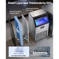 thumbnail image 3 of KFFKFF Commercial Ice Maker Machine, 100 lbs/24h with 26 lbs Storage Capacity, Built-in/Freestanding/Under Counter, Stainless Steel Ice Maker with LED Display & Self-Cleaning, 3 of 9