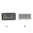 thumbnail image 4 of Clock LCD Thermometer Sensitive Hygrometer Smart Style Black White Electronic Home Humidity Weather Time Gauge Display Clocks Accessories Black, 4 of 7