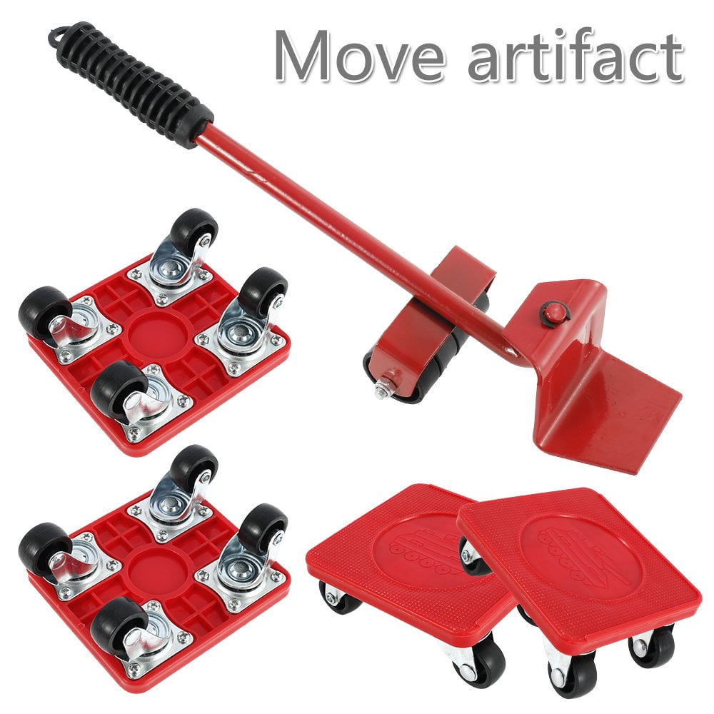 Ensemble d'Outils de Levage et de Déplacement pour Meubles Robustes, Roues de Déplacement pour Meubles, Kit de Glissière Mobile, Kit de Rouleau Mobile, Ensemble de Transport pour Meubles, Glissières pour Canapés et Réfrigérateurs