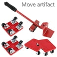 thumbnail image 1 of Ensemble d'Outils de Levage et de Déplacement pour Meubles Robustes, Roues de Déplacement pour Meubles, Kit de Glissière Mobile, Kit de Rouleau Mobile, Ensemble de Transport pour Meubles, Glissières pour Canapés et Réfrigérateurs, 1 of 11