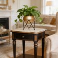 thumbnail image 4 of Linnome Large Planter with Stand Metal Floor Flower Pot with Drainage Holes for Living Room Office Balcony, 4 of 6