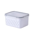 thumbnail image 5 of Meitianfacai Food Grade Plastic Food Storage Containers with Airtight Lid & Colander, Fruit and Vegetable Storage for Refrigerator, Lettuce Keepers, Salad Berry Containers, 5 of 5