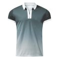 thumbnail image 3 of BOBOGOJP Polos pour Hommes Manches Courtes Manches Courtes Léger Séchage Rapide Randonnée Golf Pêche (Gris,3TG), 3 of 5