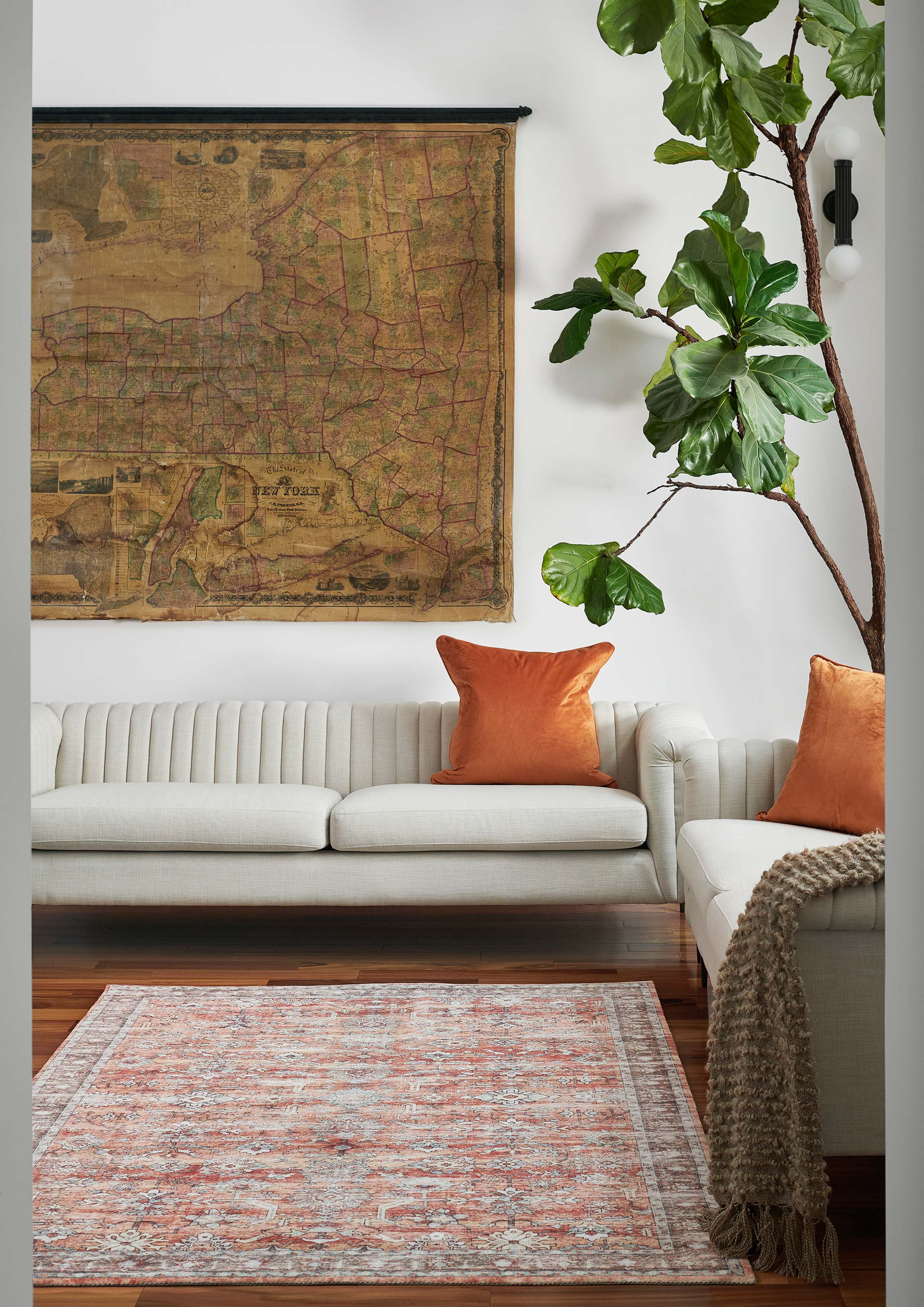 ECARPET Ruby Traditional Area Rug for Living Room, Bedroom, Dining Room, Entrance, Hallway and More.