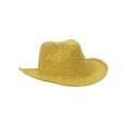thumbnail image 2 of Glitter Sequin Trim Cowboy Hat  - Yellow, 2 of 2