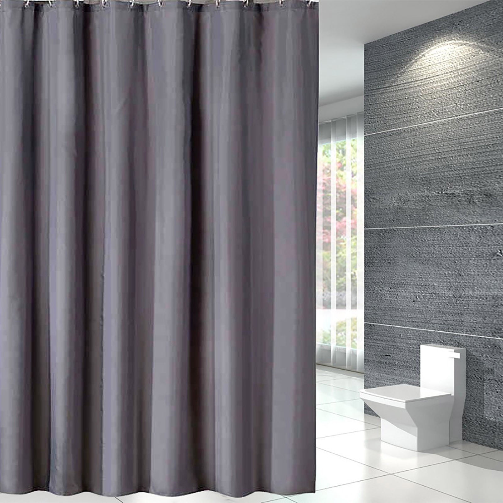 Dvkptbk Extra Long Shower Curtain, Cloth Shower Curtain Heavy Duty, Waterproof Shower Curtains for Bathroom, Soft Hotel Quality Bath Curtain Bathroom Accessories, 71"x71"