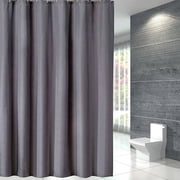 LAKUB Shower Curtain, Shower Curtain Liner, Gray Shower Curtain Fabric Plain Color Thickened and Polyester Bathroom Partition Curtains and Door Curtains for Bathroom