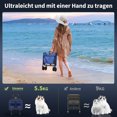 thumbnail image 2 of Heavy Duty Collapsible Wagon Cart with Handle and Wheels, 380Lbs Weight Capacity Foldable Utility Wagon with All-Terrain Wheels & Drink Holders for Grocery Shopping, Beach Camping & Sports Events, 2 of 6