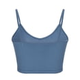 thumbnail image 4 of Timegard Cropped Camisole Tank Tops for Women V Neck Spaghetti Strap Shirts Sleeveless Solid Color Top, 4 of 6