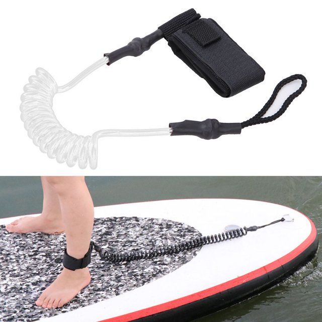 Surfboard Leash, Durable Ankle Foot Rope Leash, Surfboard Foot Rope, For Paddle Board Surfboard Transparent White