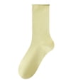 thumbnail image 1 of LckLvx Women's Solid Color Mid Calf Socks Colorful Soft Stretchy Crew Socks School Dress Uniform Socks, 1 of 3