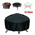 thumbnail image 2 of MYG Housse de Foyer 30 Pouces, Housse de Bol à Feu Rond Robuste et Imperméable, Housse de Table de Foyer Extérieure, Housse d'Ottoman de Patio, Matériau Résistant à la Décoloration, Protection par Tous les Temps, 30 Pouces Dia x 12 Pouces H, Noir, 2 of 9