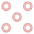 thumbnail image 2 of Ruiboury Lightweight And Easy To Install - Smooth Operation Chain Ring For Bicycles Bicycles Crank Bike Chain 52T red 5Set, 2 of 6
