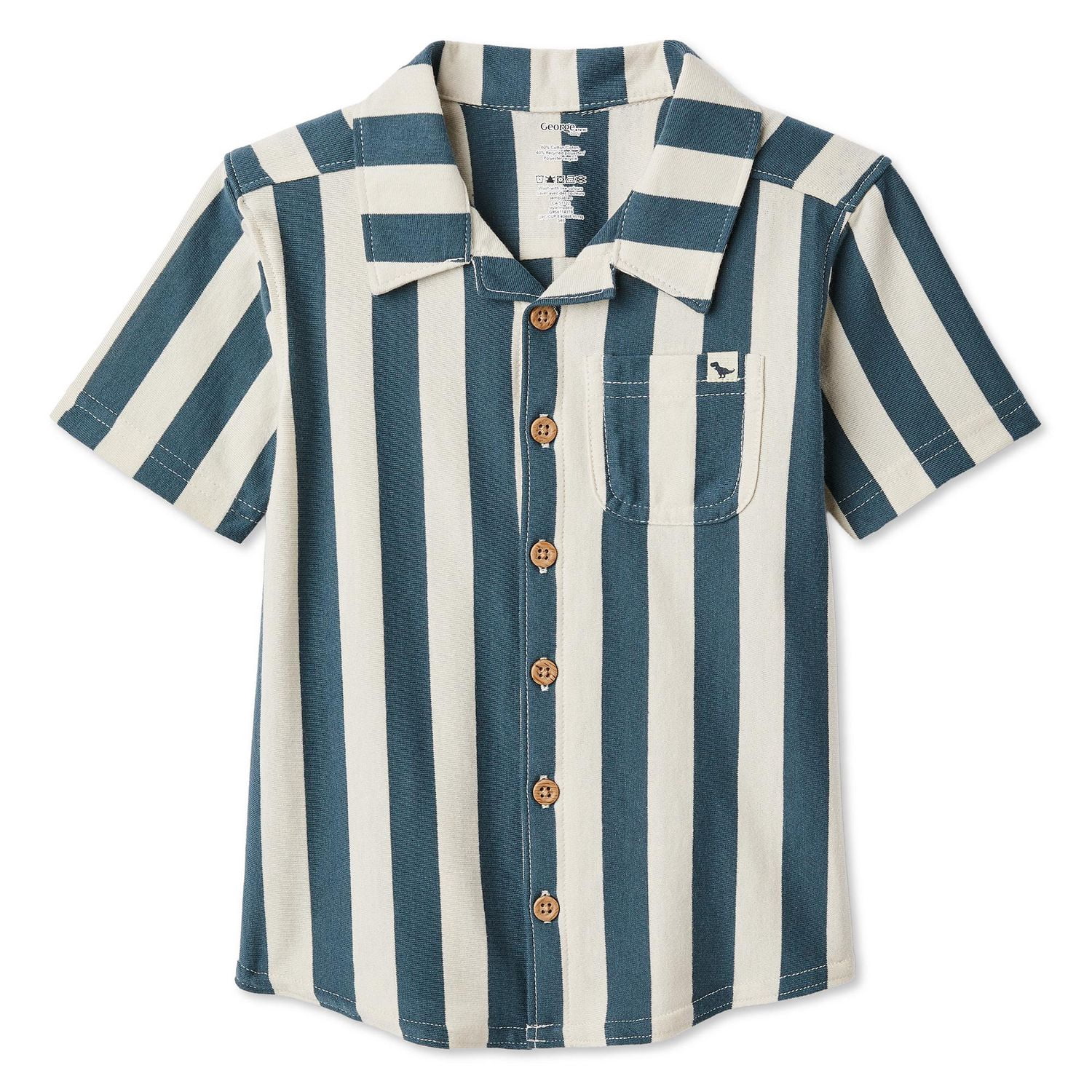 George Toddler Boys' Striped Button-Up Shirt
