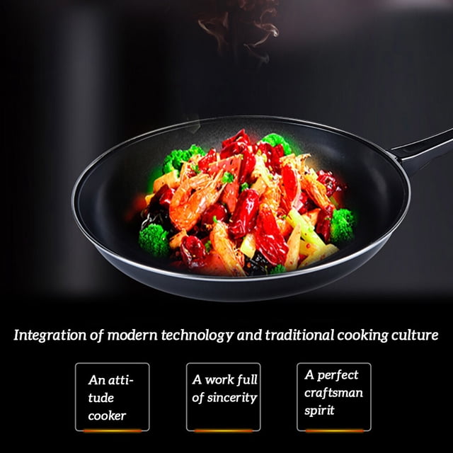 tredstone Frying Pan Non-stick Mini Thick Steak Flat Pan Iron Pancake Egg Fryer Kitchen Cookware, 25cm