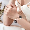 thumbnail image 4 of HBFAGFB Women's Watch Quartz Leather Strap Rectangular Colored Digital Watch Cute Dress C, 4 of 4