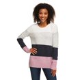 thumbnail image 1 of George Women's Striped Crew Neckline Sweater, 1 of 6