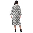 thumbnail image 3 of Moomaya Printed WoMen's Robe Dressing Gown With Pockets Bath Robe Girls, 3 of 6