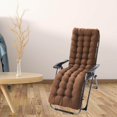 thumbnail image 4 of Comfortable Polyester Garden Recliner Cushion Thickened Mat Outdoor Indoor Office Chair Coffee A, 4 of 8
