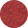 thumbnail image 1 of Ahgly Company Machine Washable Indoor Round Transitional Red Area Rugs, 6' Round, 1 of 7