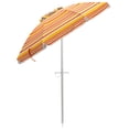 thumbnail image 3 of Gymax 6.5Ft Beach Umbrella w/ Tilt Mechanism Sand Anchor Carrying Bag Yellow + Orange, 3 of 10